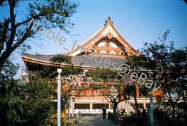 1956 Sanja Festival Temple Decorated Tokyo Japan Red-Border Kodachrome Slide - £2.99 GBP