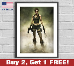 Tomb Raider Lara Croft 18&quot; x 24&quot; Poster Print Game Room Art Decor - £10.56 GBP