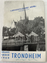 Sjomannshjemmet Hotell Trondheim Bruns Forer 1960 Norwegian Brochure Boo... - £13.19 GBP