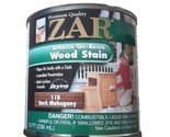 Zar Dark Mahogany Wood Stain #118 Interior 1/2 pint Oil-based Discontinu... - $49.49