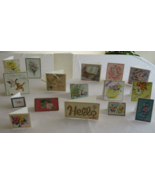 Vintage Lot Of 17 Handmade Spring Card Gift Tag From Cut Outs Easter Bir... - $266.20 MXN