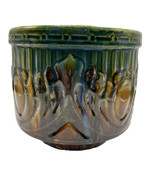 McCoy Majolica Planter Blended Glaze Nelson Brush Antique 1920s Art Pottery - £160.73 GBP