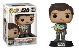 Star Wars The Mandalorian with Grogu Vinyl POP Figure Toy #461 FUNKO NEW... - £6.94 GBP