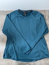 Spyder Shirt Womens XXL Green Long Sleeve Running Pullover - £12.50 GBP