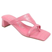 Calvin Klein Women Block Heel Thong Sandals Jared Size US 5M Medium Pink... - $47.52