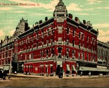 Vtg Cartolina 1914 Lima Ohio Oh Faurot Opera House Street Vista - $7.90