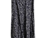 Vintage Blues A Line  Maxi Skirt Juniors Size 3 - 4 Floral Cotton Button... - $10.81