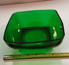 Vintage Anchor Hocking Charm Forest Green 7 3/8 inch Bowl - $12.99