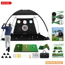 Versatile 10x7ft Golf Driving Net with Durable Mat - Fun for All Skill L... - $108.85