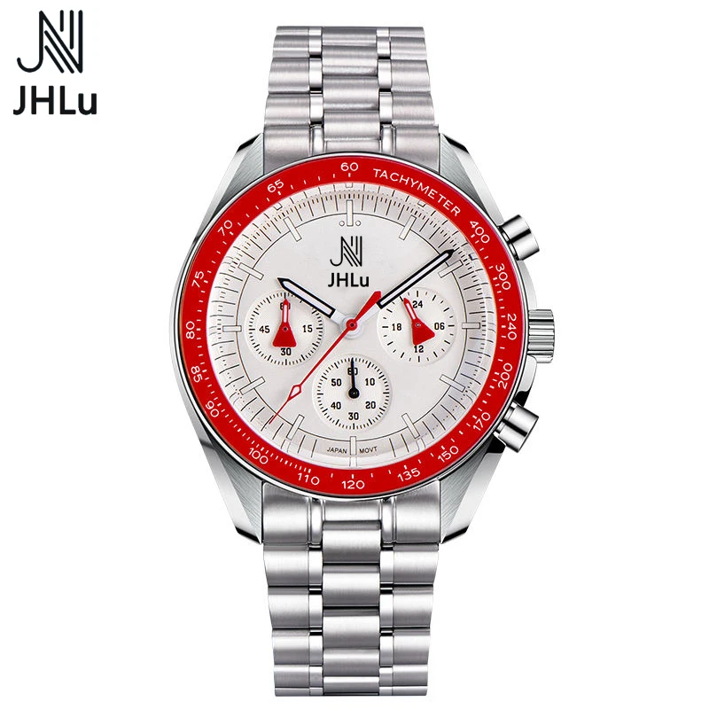 Watch JHLu 2024 New Watch Men&#39;s   High-grade Fashion Dial  Waterproof Steel  Wat - £86.31 GBP