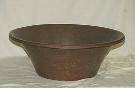 Antique Primitive Copper Wash Tub Basin Farmhouse Sink Bowl Barn Country... - $321.74