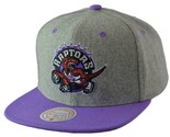 Toronto Raptors NBA HWC Melton Wool 2 Tone Men&#39;s Snapback Hat by Mitchel... - £22.39 GBP