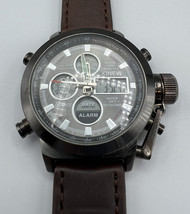 Wristwatches XINew #3003 Brown Leather Strap New Protector on Back 6-8&quot; ... - £17.50 GBP
