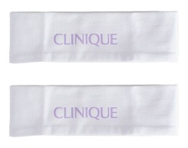 Clinique White and Purple Workout Headbands - Lot of 2 - £7.98 GBP