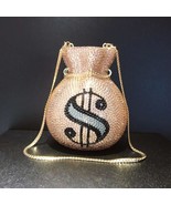 Crystal Diamond Money Bag Clutch - £89.21 GBP+