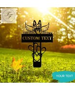 Custom German Shepherd Memorial Garden Stake, Personalized Dog Grave Marker, Met - $19.99