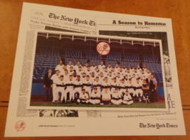 1998 New York Yankees Championship Team Photo 1998 NY Times Collection excellent - £7.02 GBP