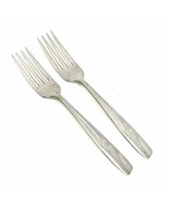 Oneida Thor Starlet Stainless Flatware Dinner Forks Stars Lines Mid Cent... - $15.83