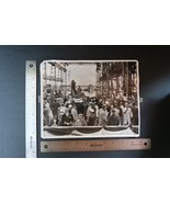 Vtg Naval Ship Ceremony JFK timeframe Photograph Military Celebration Ra... - $24.99