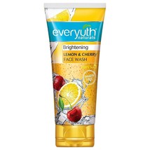 Everyuth Naturals Brightening Lemon &amp; Cherry Face Wash - 100g (Pack of 1) - £12.31 GBP