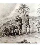 American Advance Line Santiago Spanish War 1899 Victorian Print DWV7B - $40.99 CAD