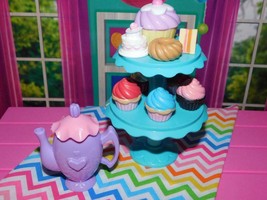 Our Generation Cupcake Stand tiered Treats Snacks fits American Girl My life lot - £19.41 GBP