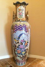 Rare Extra Large 62&quot; Monumental Chinese Porcelain Vase Antique Very Beautiful - £13,986.12 GBP