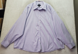 Joseph &amp; Feiss Shirt Men&#39;s Size 4X Purple Plaid Long Sleeve Collared But... - £21.46 GBP