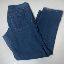 Jag Jeans Womens 34W 31L 34x31 High Rise Straight Leg Dark Wash Stretch ... - £8.65 GBP