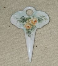 VTG 1982 Porcelain Worlds Fair Flower Floral Pick Plant Marker Roses - $14.99