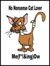 Cat Kitty Kitten No Nonsense Lover Novelty Poster Quality Print - £5.50 GBP+
