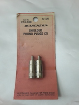 Radio Shack Archer Shielded Phono Plugs 2 Pack - £7.07 GBP