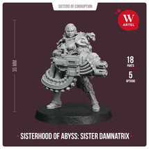 Artel W Sisterhood Of Abyss: Sister Damnatrix 28Mm Miniature - £34.60 GBP