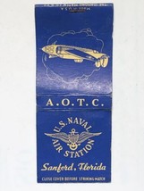 US Navy A.O.T.C. Air Station Sanford Florida Military Matchbook Cover Ma... - $9.95