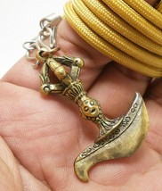 vajra dorje ax vajrayana Tibet magic Tibetan pendant 24 inches rope neck... - £23.15 GBP