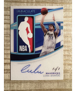 Luka Doncic 2020 Autograph Facsimile NBA Patch RP Rookie Card (White Jer... - $3.25