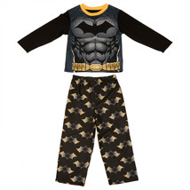 DC Comics Batman Costume Cosplay Long Sleeve 2-Piece Pajama Set Multi-Color - £14.34 GBP