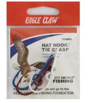 Eagle Claw Fish Hook For Hat, Set of 3 (Red, White, Blue) - $9.95
