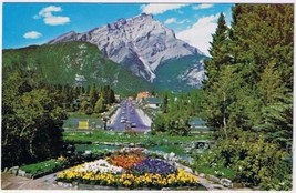 Alberta Postcard Cascade Mountain &amp; Rock Garden Banff National Park Rockies - $2.96