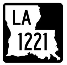 Louisiana State Highway 1221 Sticker Decal R6442 Highway Route Sign - $1.45+