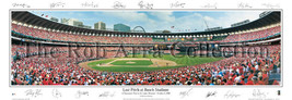 St. Louis Cardinals Busch Stadium 2006 Inaugural Game sign Panoramic Pos... - $49.95+