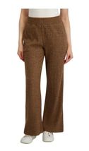 Andrew Marc Womens Pants Brown Lounge Pull-On Rib Knit Pockets Wide Leg ... - $60.55 CAD