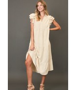 Umgee Full Size Tiered Floral Burnout Ruffle Sleeve Midi Dress Plus Size - €47,39 EUR+