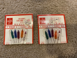 Vintage KMART Foremost Industries Christmas Miniature Light Replacement Bulbs - £7.49 GBP