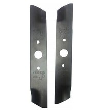 Set of 2 GreenWorks 29712 10&quot; Mower Blades G-Max Twin Force 25302 Kobalt KM2040X - £30.36 GBP