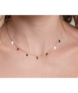 Nature Inspired Leafy Necklace-Hanging Leaves Necklace-Gold Leafy Choker - $377.00