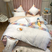 Long-staple Cotton Pure Cotton Colored Thread Star Embroidery Duvet Cover Girl H - £787.69 GBP+