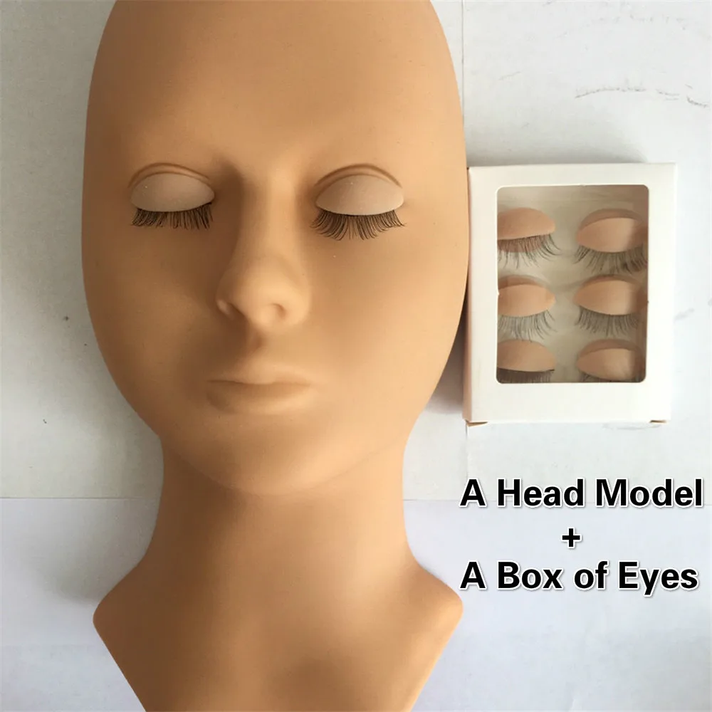 Mannequin for Eyelashes Set Lash Mannequin Head Dummy for Eyelash Extension Prac - $63.90