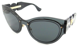 Versace Sunglasses VE 2234 1002/87 53-24-140 Transparent Dark Grey / Dark Grey - £169.81 GBP