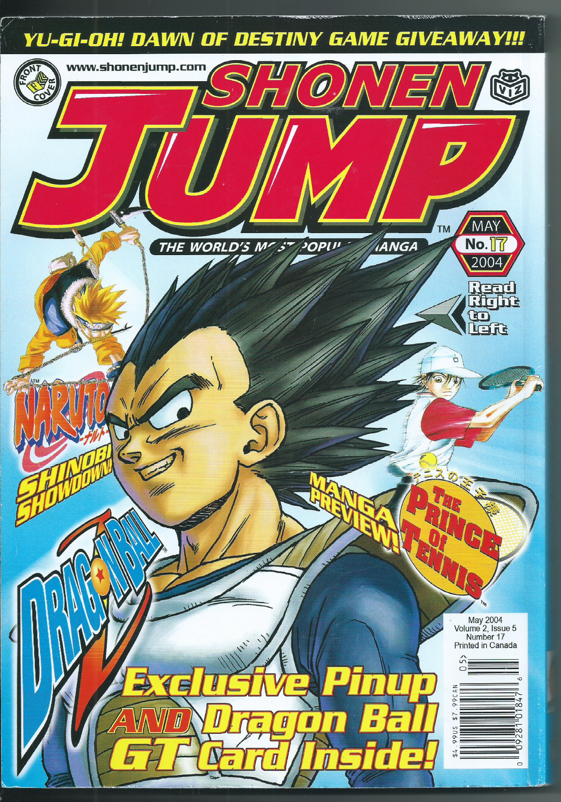  Shonen Jump Magazine Manga (Viz Media, May 2004, Vol 2, Issue 5, No. 17) - $13.97